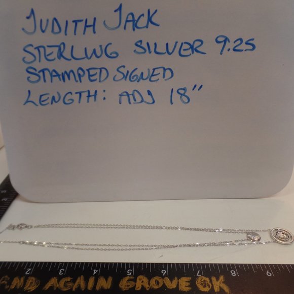 Judith Jack 9.25 Sterling Silver Multi Strand Necklace Adj 18" NWOT - Picture 11 of 12
